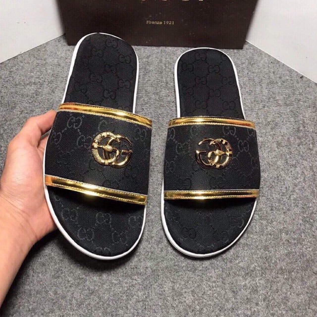 Dép lê GG đen nam