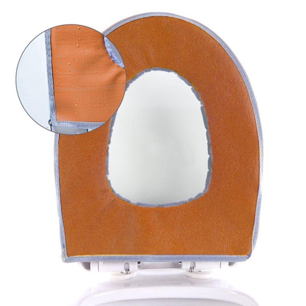 LEISURE Vỏ Bọc Bệ Ngồi Toilet Bằng Nhung San Hô Mềm Mại Giữ Ấm Tiêu Chuẩn