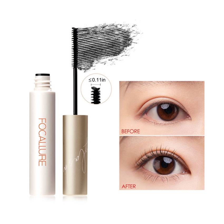 Mascara FOCALLURE Chống Thấm Nước Không Nhòe Chuốt Dài Mi Dày 3mm