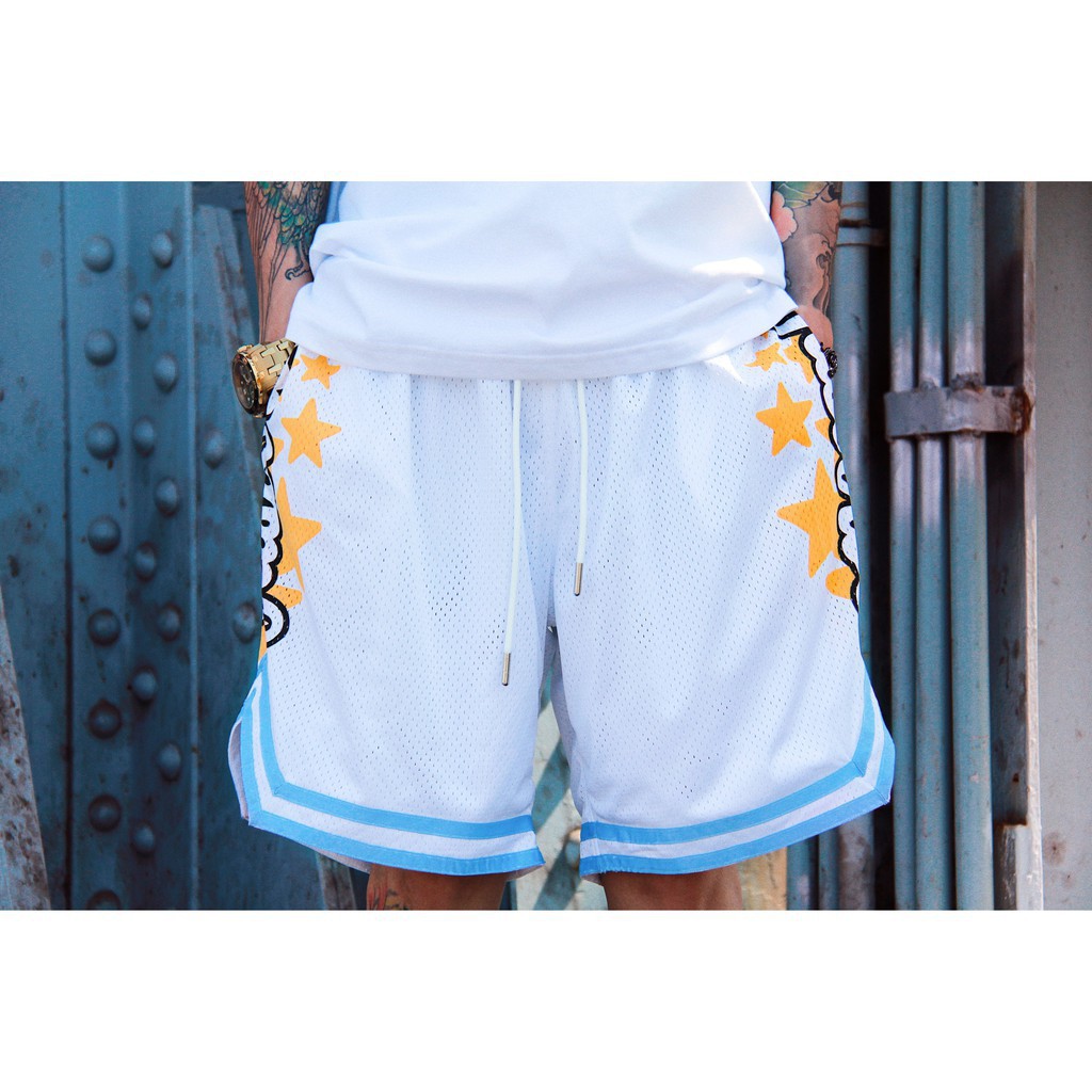 Quần sooc thể thao V phối viền xanh thời trang nam nữ | BigBuy360 - bigbuy360.vn