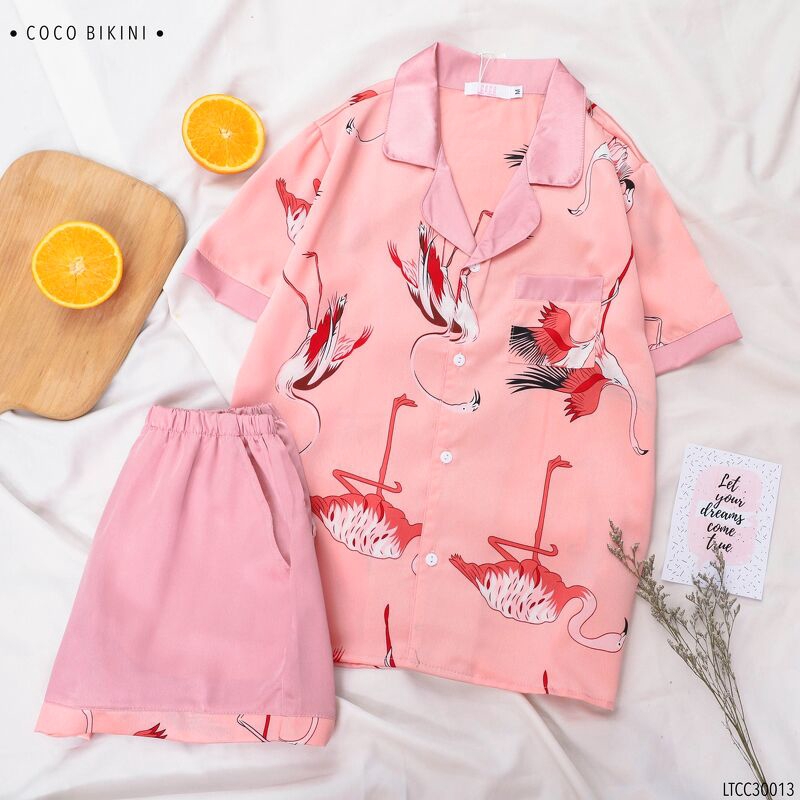 𝑪𝑶𝑪𝑶 𝑩𝑰𝑲𝑰𝑵𝑰 Bộ Đồ Ngủ - Đồ Mặc Nhà Lụa Satin ( LHCC30013 ) | BigBuy360 - bigbuy360.vn