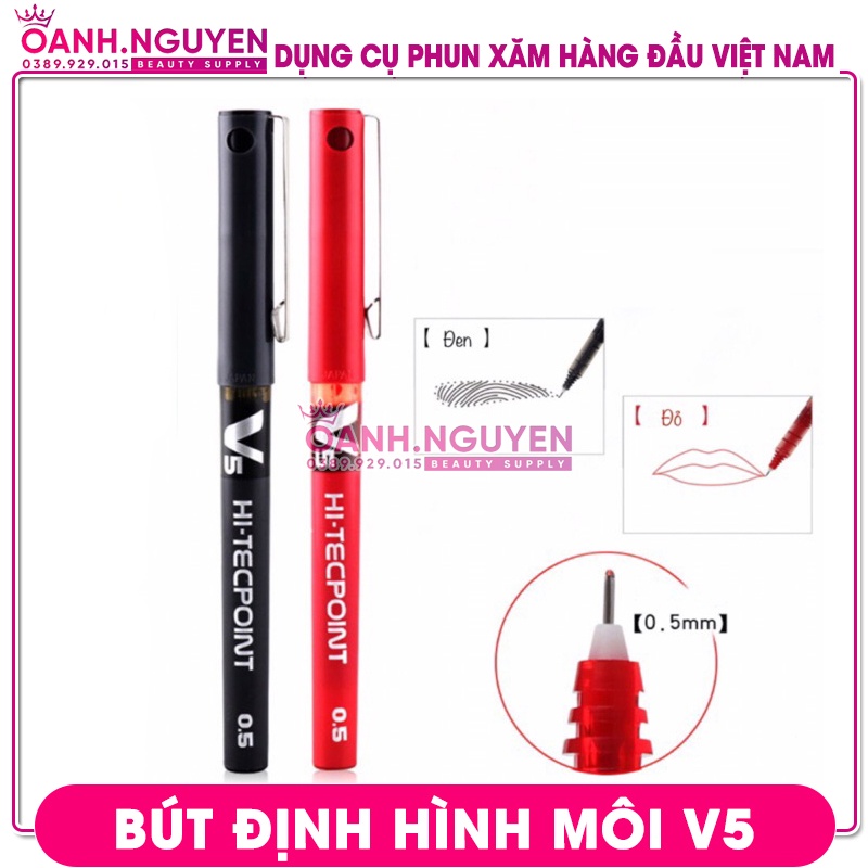 Bút Định Hình/ Vẽ Viền Môi, Mí V5 Pilot