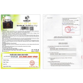Combo face vip & serum trắng da Huỳnh Đỗ
