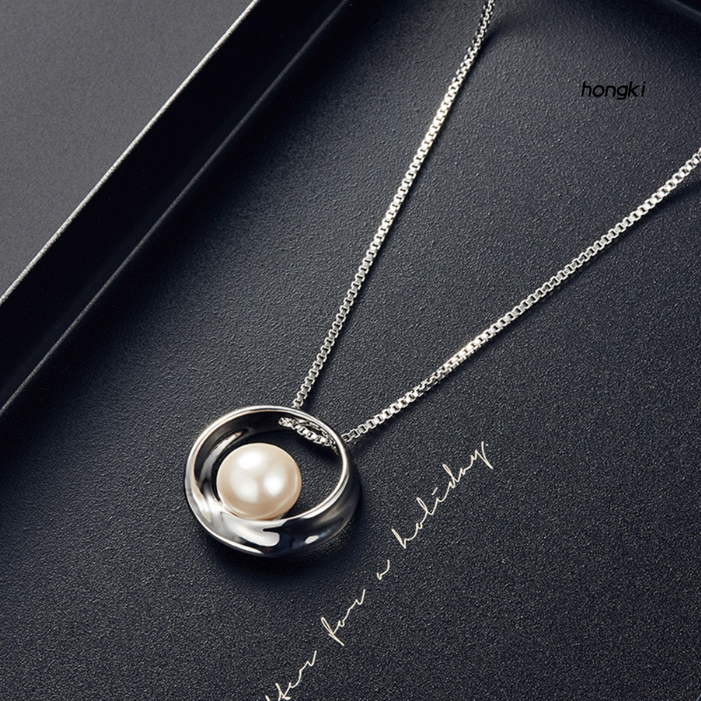 Bộ vòng cổ + Bông Tai Đính Ngọc Trai Nhân Tạo Cho Nữ