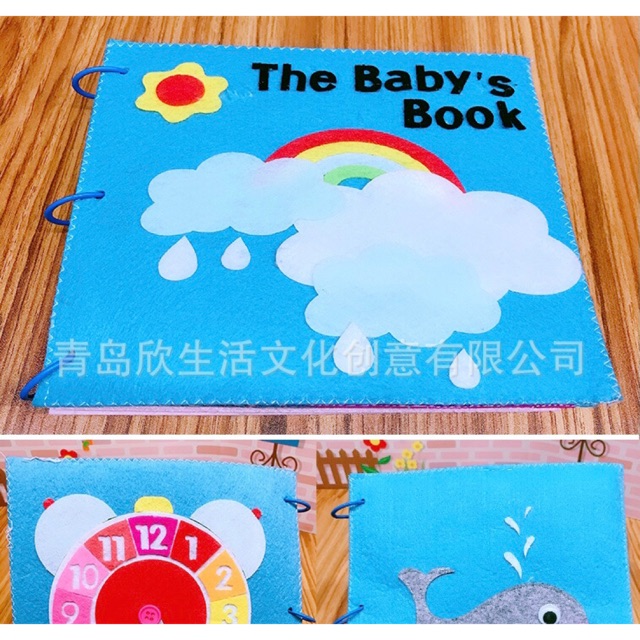 Đồ dùng mầm non- Sách vải quite book handmade cho bé