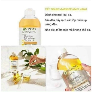 Nước Tẩy Trang Garnier Micellar Cleansing Water Pháp 400ml tẩy trang sạch sâu, hiệu quả
