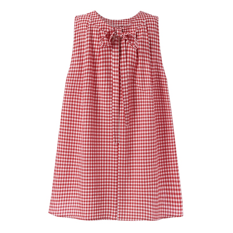 Áo sát nách ZANZEA họa tiết caro quyến rũ thời trang cho nữ