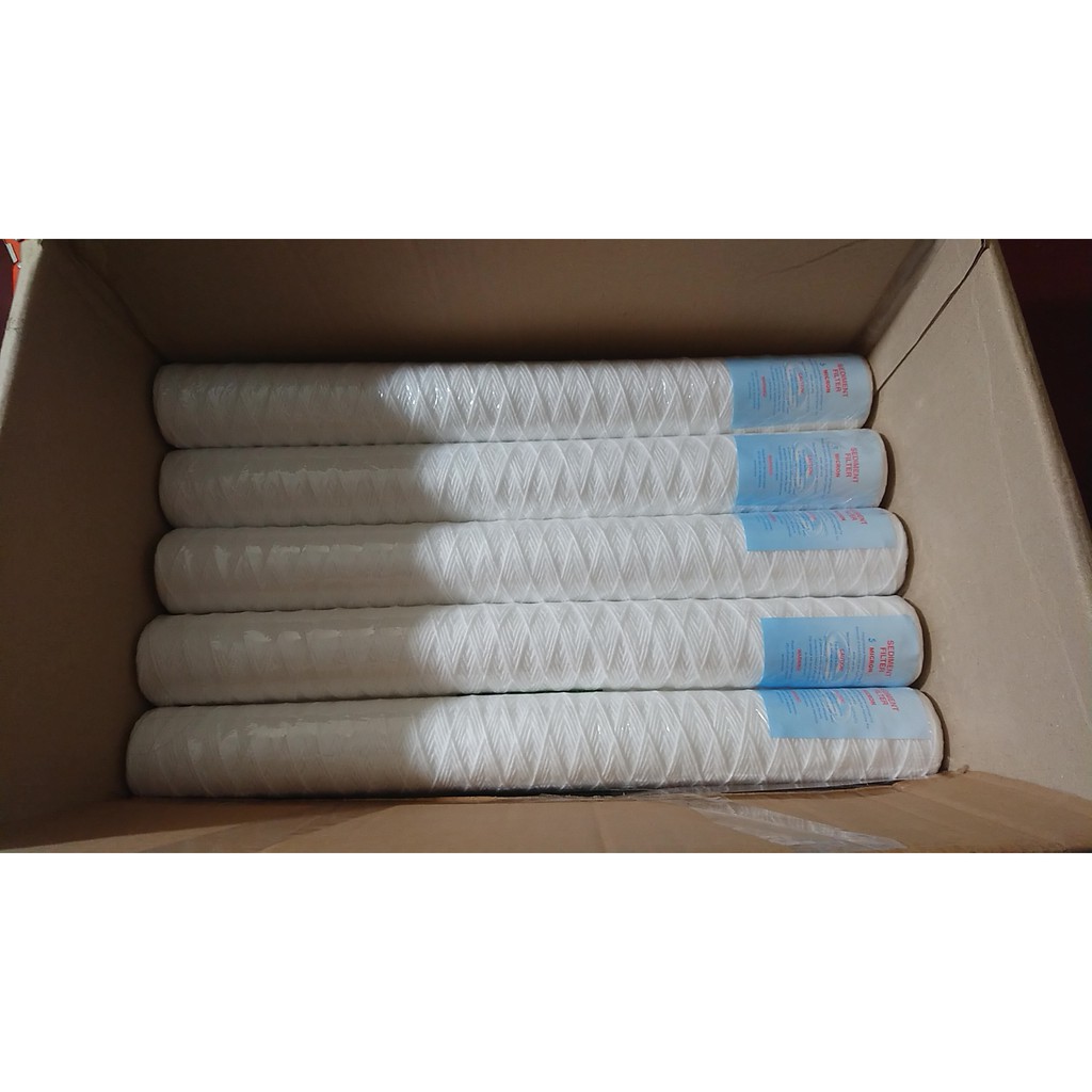 Bộ 5 lõi lọc sợi 20 inch dành cho công nghiệp lõi lọc nước