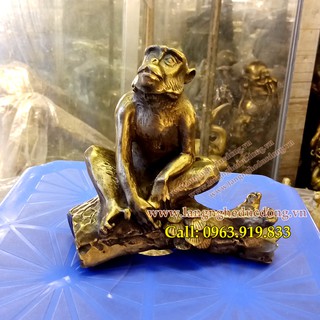 Con giáp phong thủy dành cho tuổi Thân, Tý, Thìn, khỉ đồng, khỉ bằng đồng, giá tượng khỉ bằng đồng, bán tượng khỉ