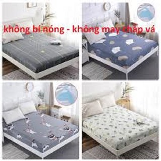 Ga / drap chống thấm cotton thun nano kháng khuẩn cao cấp - họa tiết đẹp : giao màu ngẫu nhiên