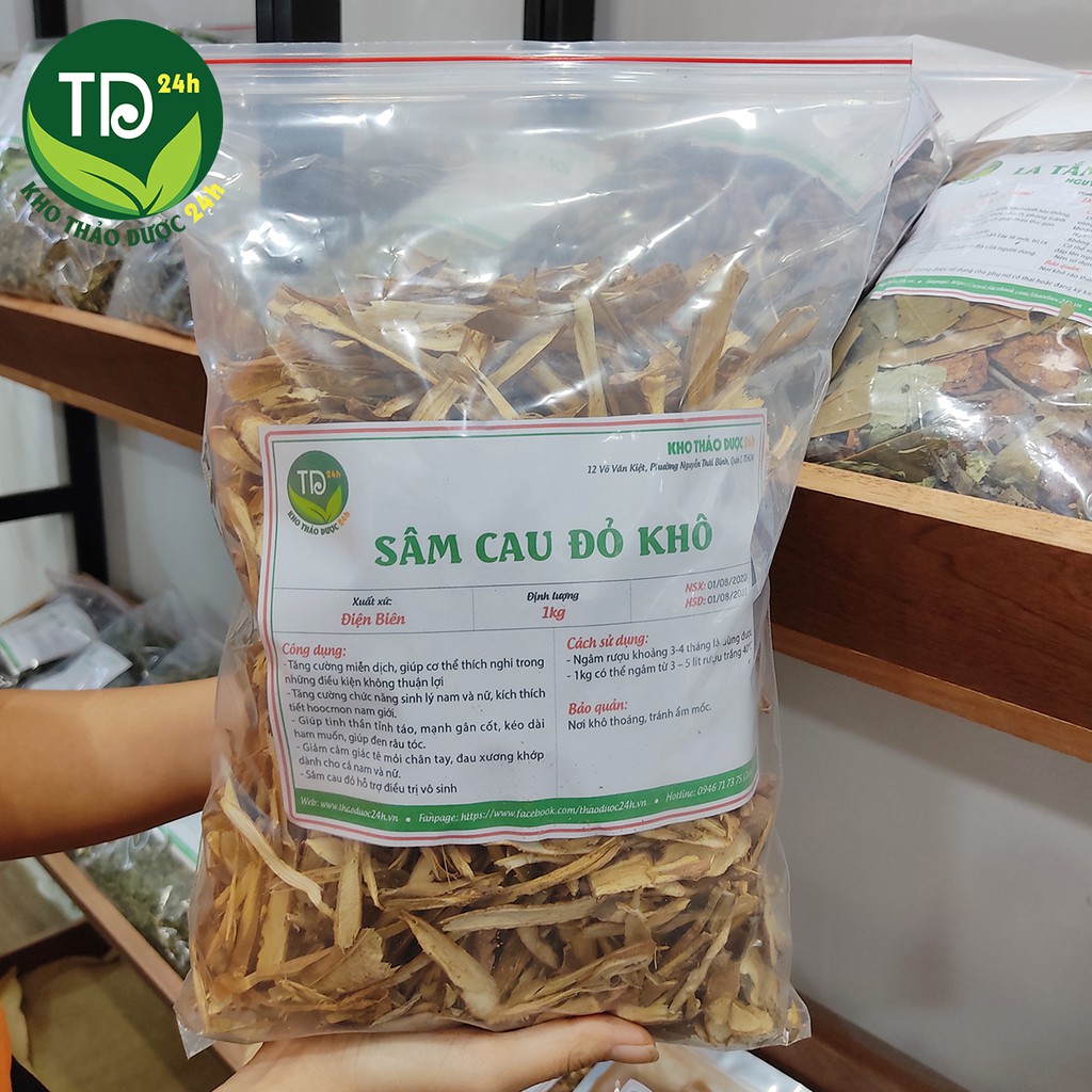 [1kg] Sâm cau khô, sâm rừng Tây Bắc | Kho thảo dược 24h