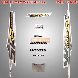 Tem xe máy Wave Anpha 2011 - MÀU TRẮNG, MÀU ĐỎ