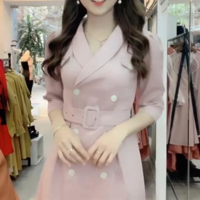 Váy cchat cổ sâm size M