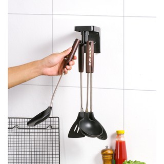 Móc treo thìa muỗng nhà bếp xoay 360 độ dán tường cường lực