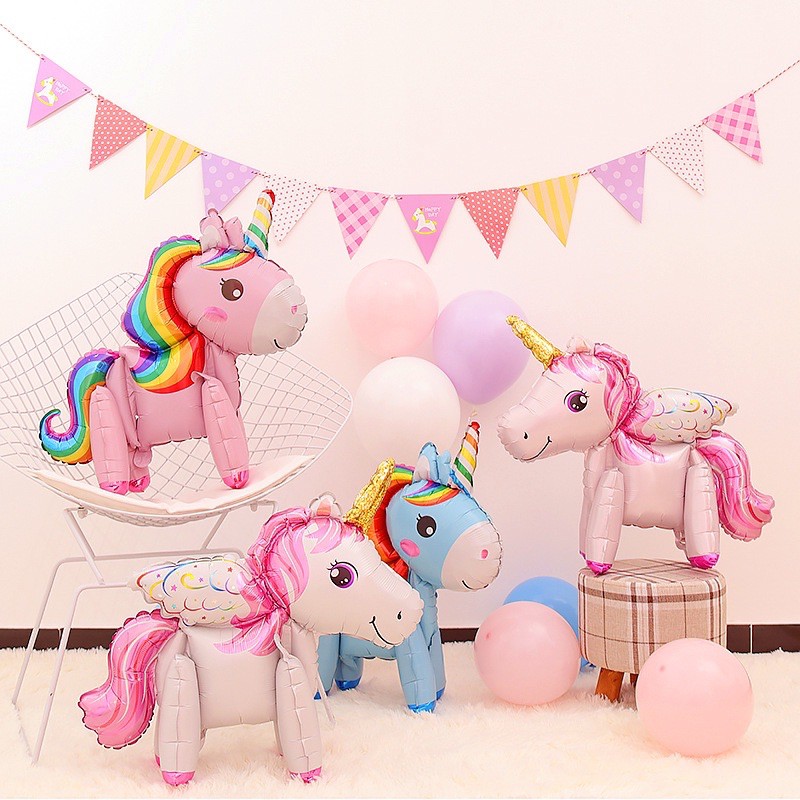 Bóng trang trí Unicorn Party Birthday Party Decorations Kids Supplies