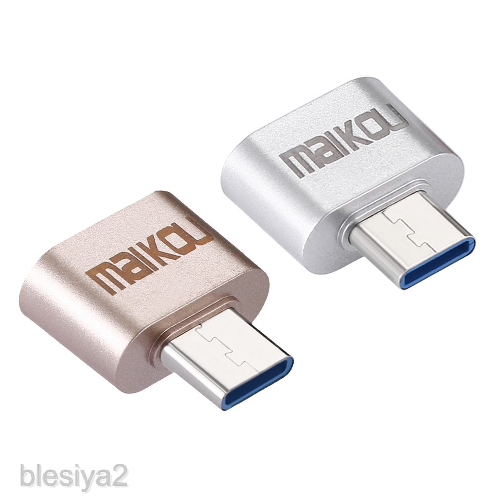 USB 3.0 to USB Type C Adapter OTG Connector for All Type-C Devices Silver