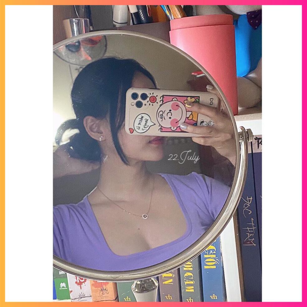 Áo Basic Croptop cổ U, Áo crotop thun body hack eo - MOONMY | BigBuy360 - bigbuy360.vn