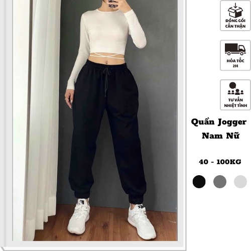 40-100kg jogger ống rộng Lai Thun nam nữ bigsize thời trang unisex hot trend