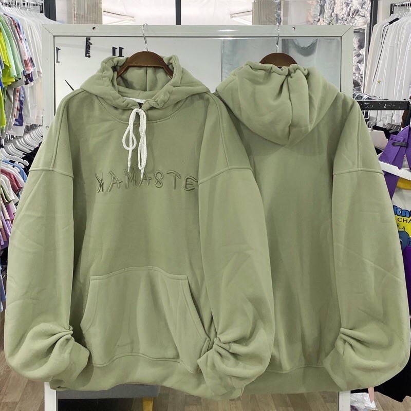 Áo Hoodie Nỉ Lót Bông NAMASTE Unisex ( Ảnh Thật và Video Nhé)