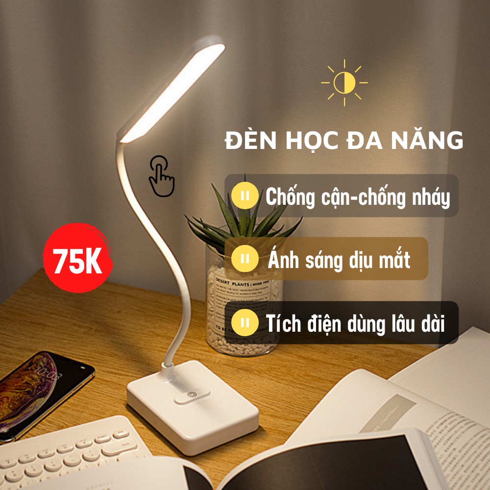 Đèn Học, Đèn Học để Bàn Chống Cận Dành Cho Học Tập Và Làm Việc TIME HOME.