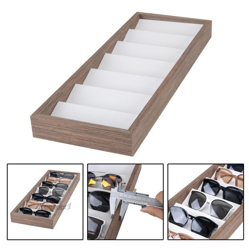 Hộp Đựng Mắt Kính 7 Ngăn Bằng Gỗ