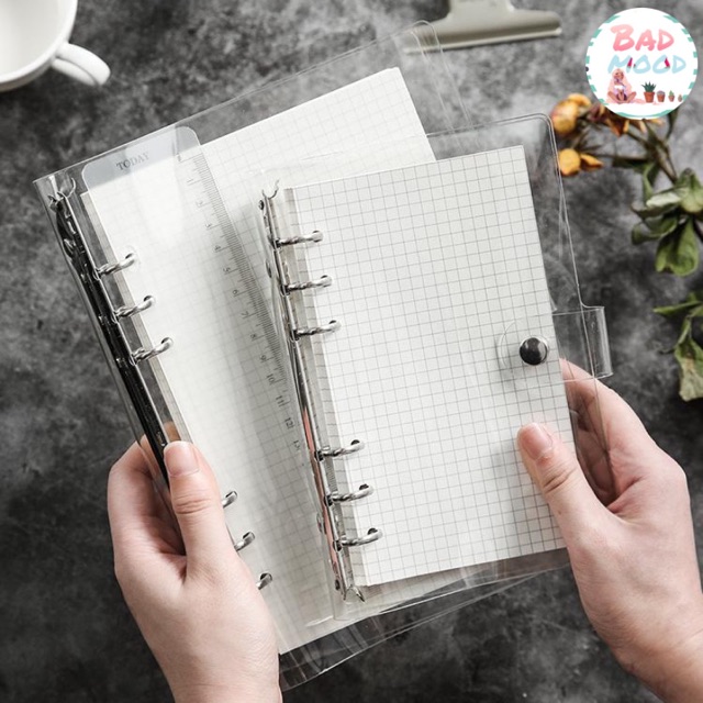 SỔ CÒNG BÌA NHỰA DẺO A5 B5 A6 KÈM GIẤY