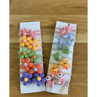 set 2 dây chun buộc tóc siêu xinh cho bé