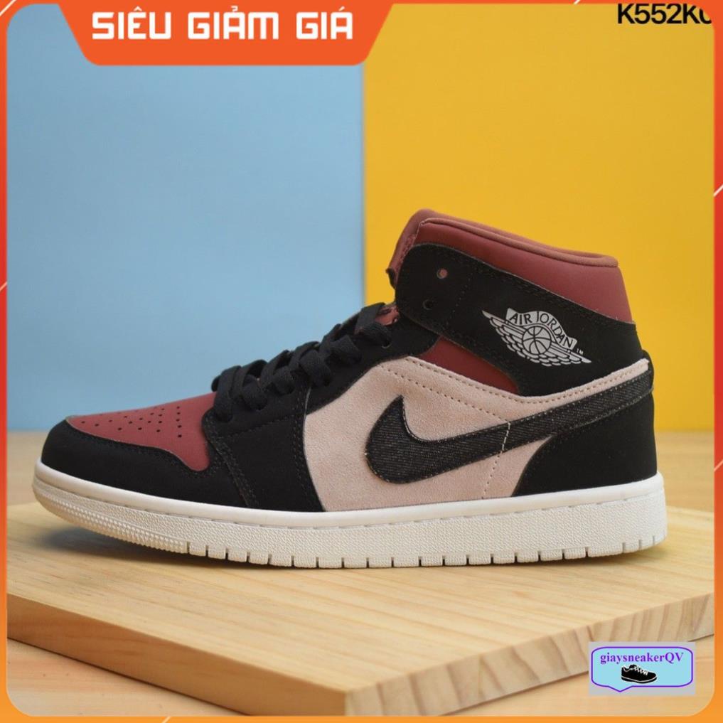 Giày thể thao Air Jordan 1 Mid C.anyon Rust siêu đẹp, sang xịn mịn dành cho nam nữ (FULL BOX + SALE)