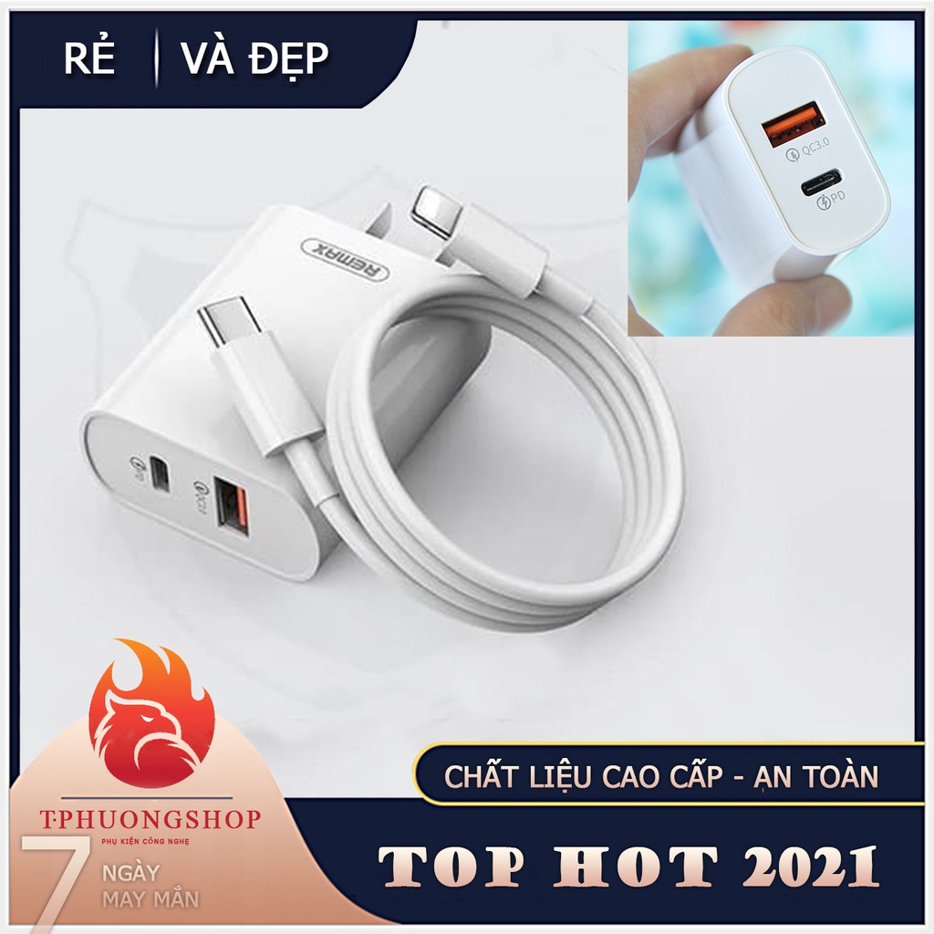 Bộ sạc nhanh QC 3.0 PD 18W iPhone Remax RP-U37