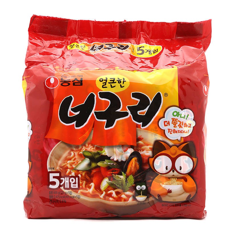 5 Gói Mì Neoguri Hải Sản Nongshim 120g 8801043015011 - Nhập Khẩu Hàn Quốc
