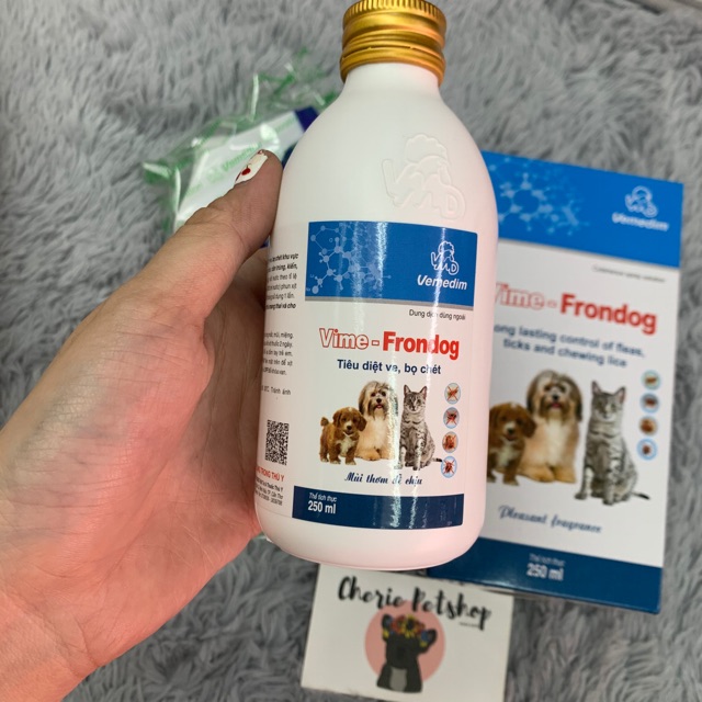 VIME FRONDOG - XỊt trị ve rận cho chó mèo (CHAI SIÊU TO KHỔNG LỒ HIỆU QUẢ) - Sử dụng được cho mang thai và cho con