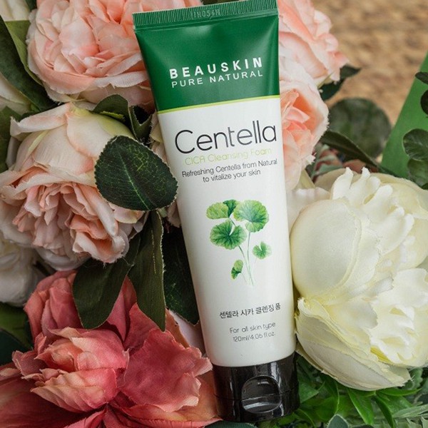Sữa rửa mặt rau má Beauskin Centella Cica Cleansing Foam sạch sâu, kiềm dầu 120ml