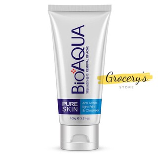 Sữa rửa mặt dành riêng cho da mụn bioaqua pure skin anti acne cleanser 100g