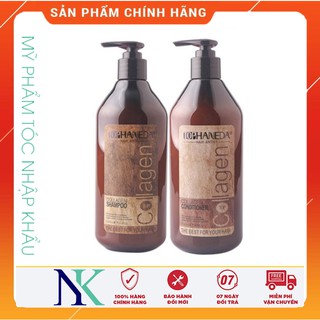 Dầu Gội Xã Haneda Collagen Siêu Phục Hồi Tóc Yếu Và Hư Tổn Nặng 500ml
