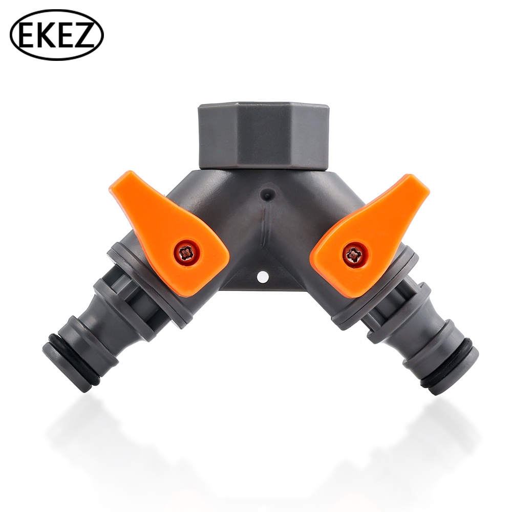 Đầu nối ống nước 2 đầu EKEZ kích thước 8.5*9.0cm giảm tốc 1/2&quot; 3/4&quot; chất liệu ABS và PP cho sân vườn tưới tiêu