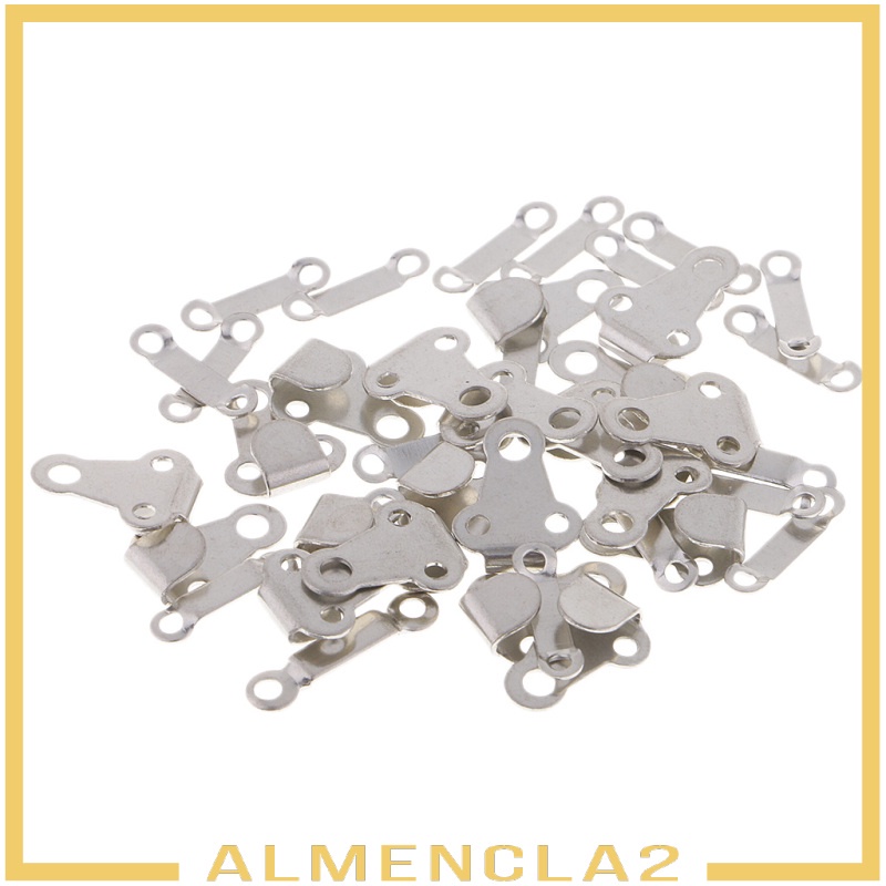 [ALMENCLA2] 20 Sets Sewing Hooks and Eye Closures for Trousers and Skirt Black Nickel