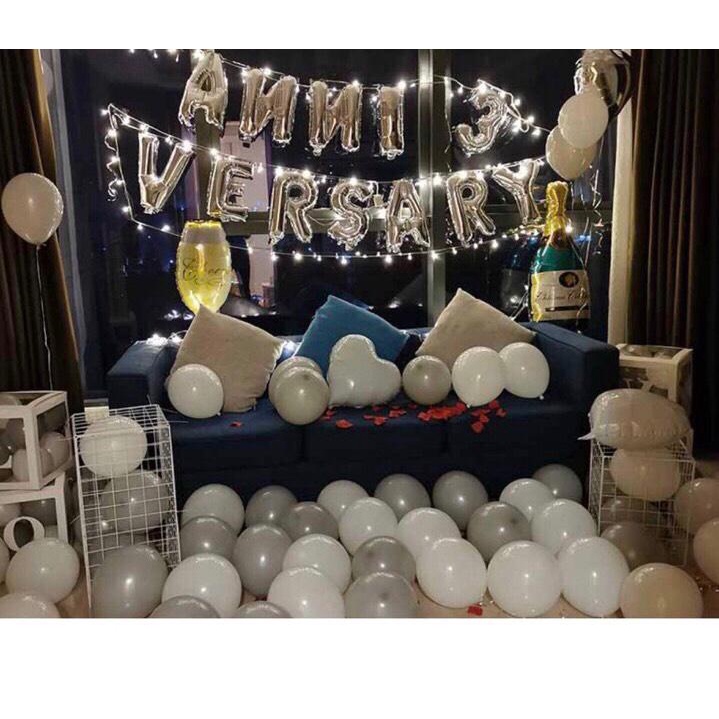 [Ảnh thật] Set trang trí đẹp lung linh anniversary cho tình nhân (COMBO 158)