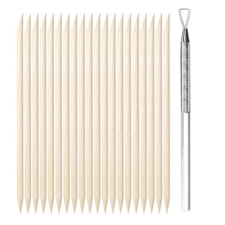 Que gỗ đẩy da mini, tháo móng úp, que gỗ làm móng nail box