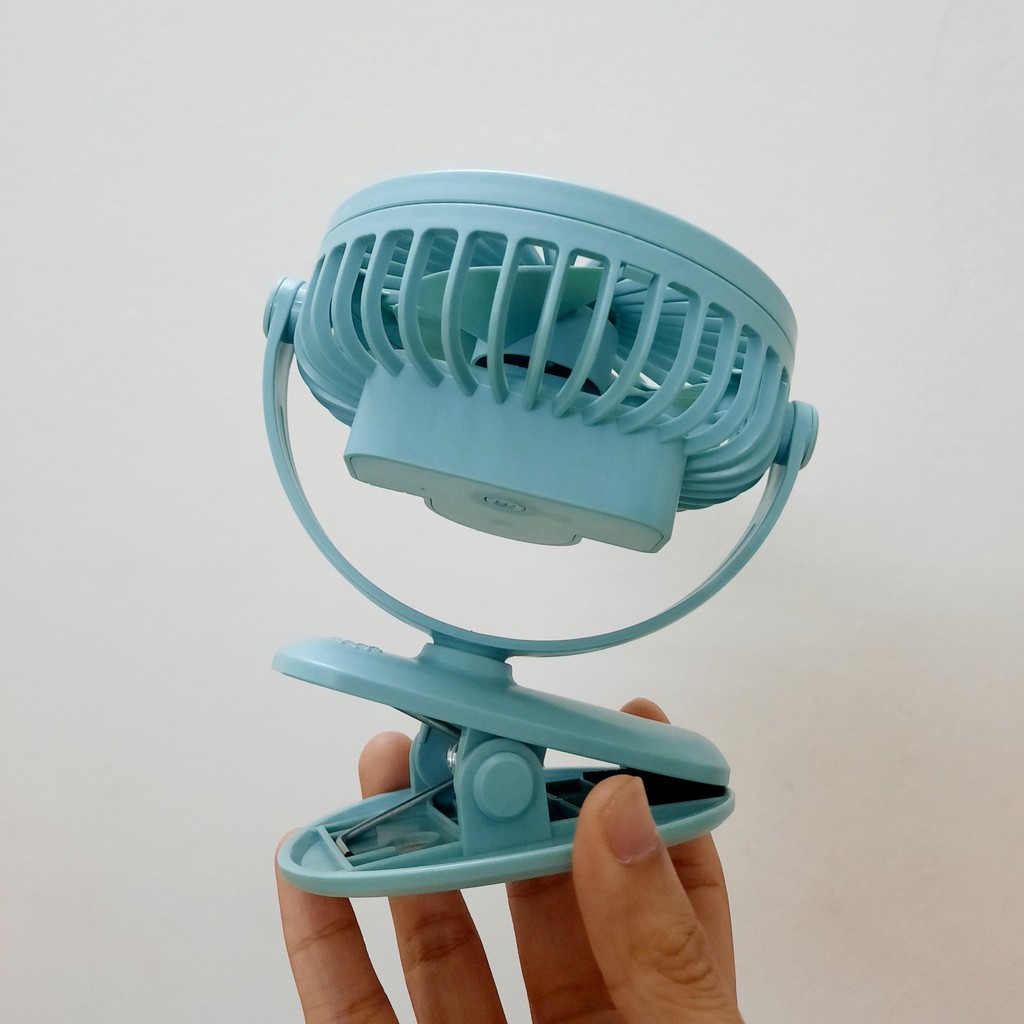 Quạt kẹp bàn mini JL669 sạc pin tiện lợi | BigBuy360 - bigbuy360.vn