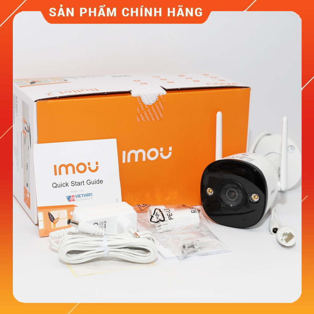 Camera IP Wifi ngoài trời 2MP IPC-F22FEP-IMOU có báo động - Full màu ban đêm - Đàm thoại 2 chiều - Hàng chính hãng