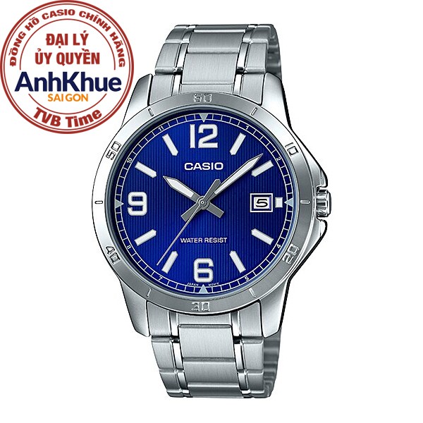 Đồng hồ nam dây kim loại Casio Standard chính hãng Anh Khuê MTP-V004D-2BUDF (41mm)