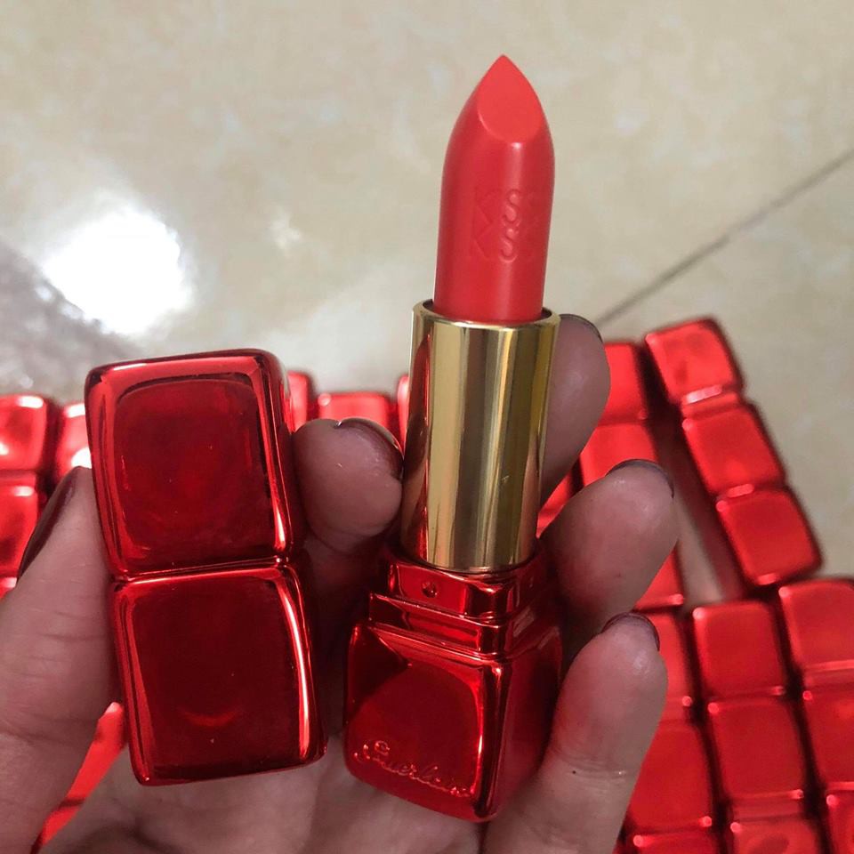 Son Lì Guerlain Kiss Kiss Màu 344 Sexy Coral