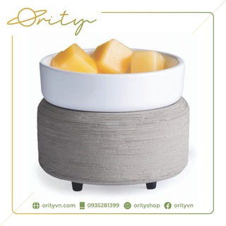 Grey Texture 2-In-1 Classic Fragrance Warmer - Đèn đốt nến thơm, tinh dầu không khói Candle Warmer