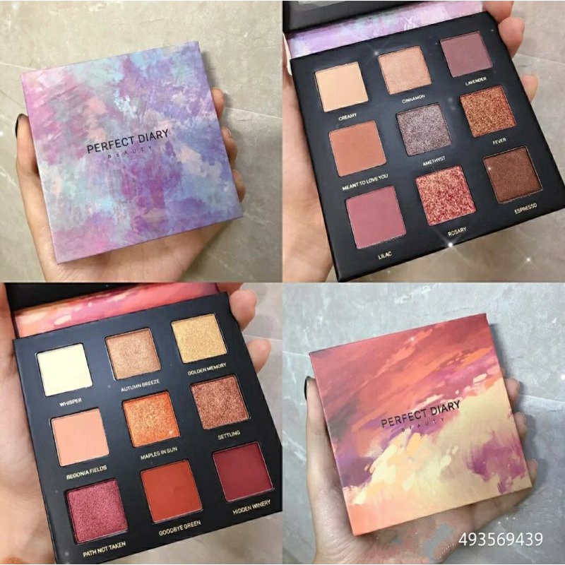 Có sẵn - Bảng mắt 9 màu perfect diary star dust eyeshadow palette