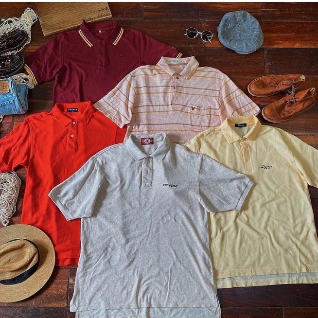 Áo Polo Nam Form Rộng Nam Nữ, Áo Polo 2Hand Cổ Bẻ Vải Cá Sấu Cotton Phong Cách Trẻ Trung Chuẩn Form Chuẩn - Mẫu 1