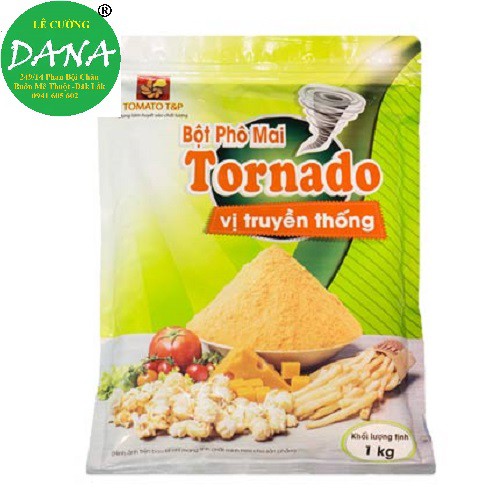 Bột phô mai lắc vị truyền thống Tornado 1kg (Không cay)