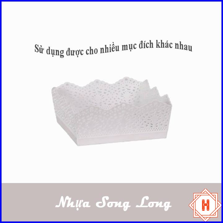 Khay nhựa đựng đồ vuông Song Long cao cấp { H }