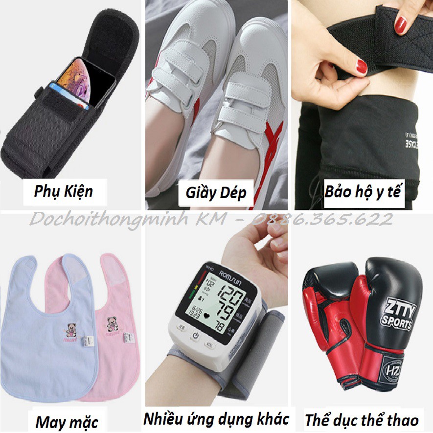 Velcro/ khóa nhám/ dán xé đen trắng - GIÁ 1 MET