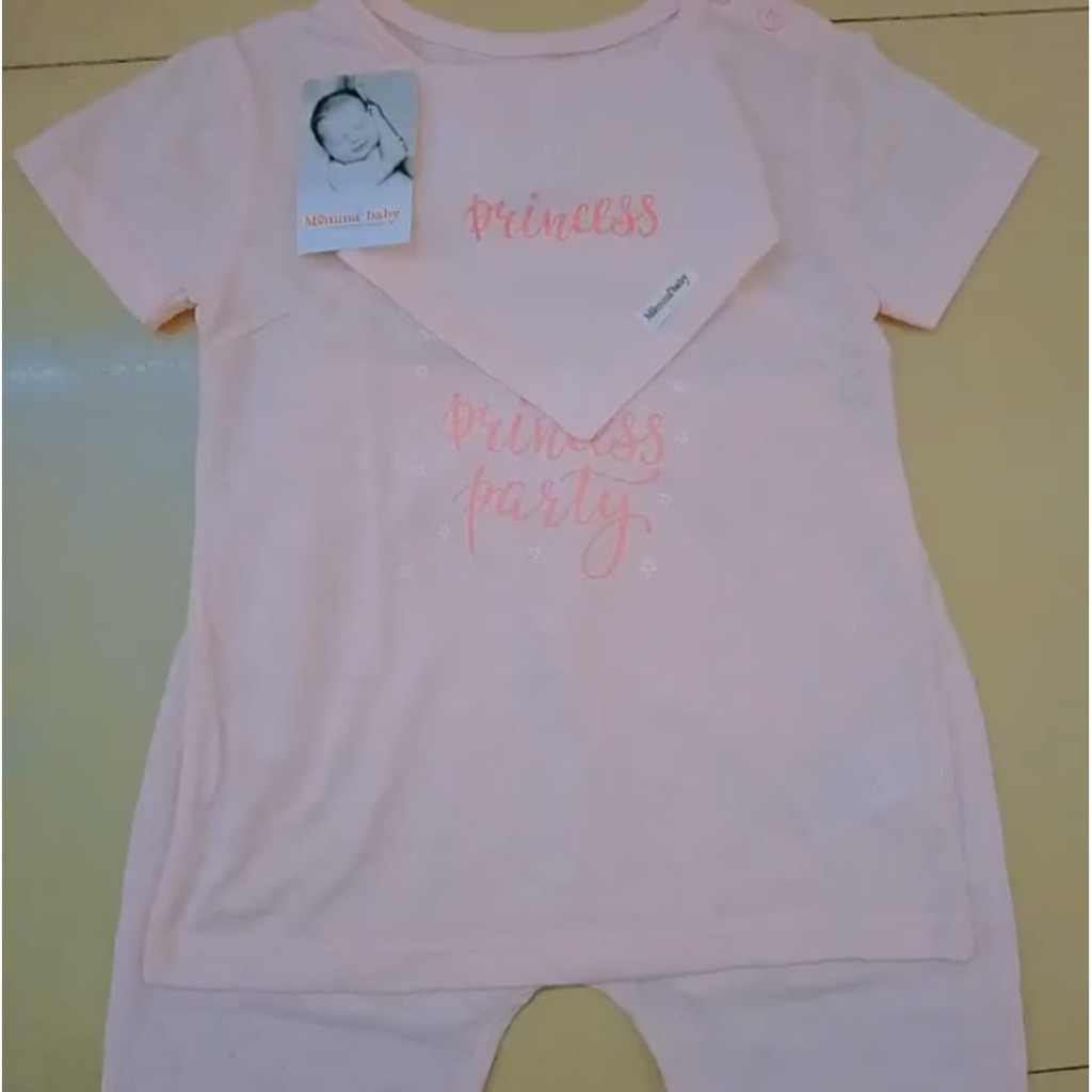 SET MOMMA BABY CHO BÉ GÁI CỘC TAY KÈM YẾM SIÊU KUTE
