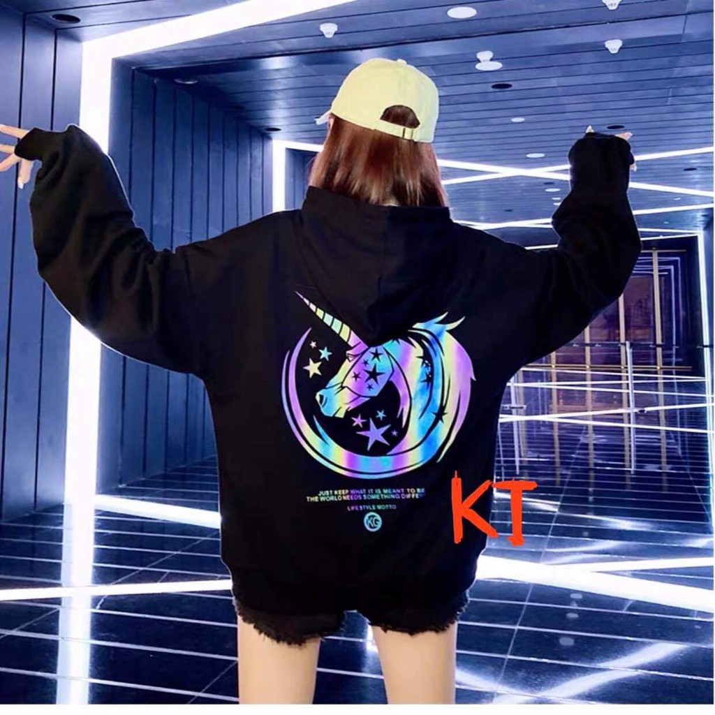 Áo hoodie ngựa 1 sừng phản quang KTH1120 | BigBuy360 - bigbuy360.vn